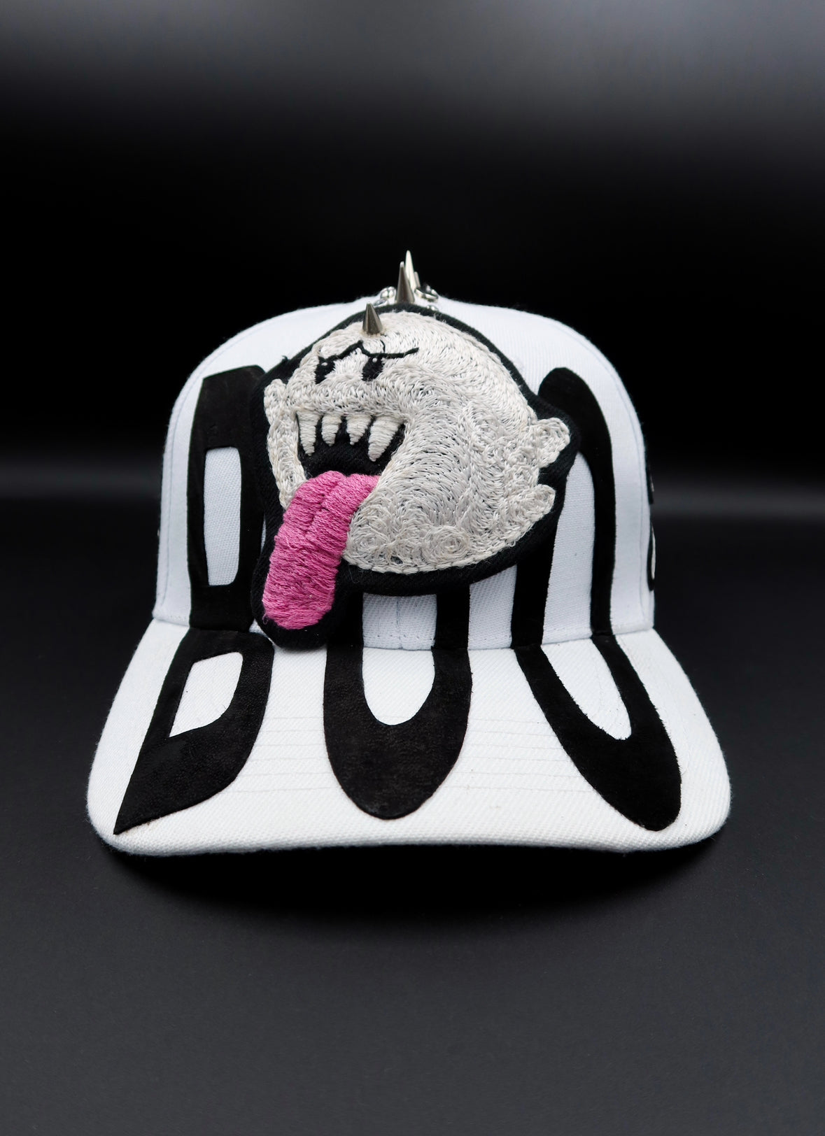 730 Chainstitch BOO embroidered cap 1/1 handmade by Jaffa Saba